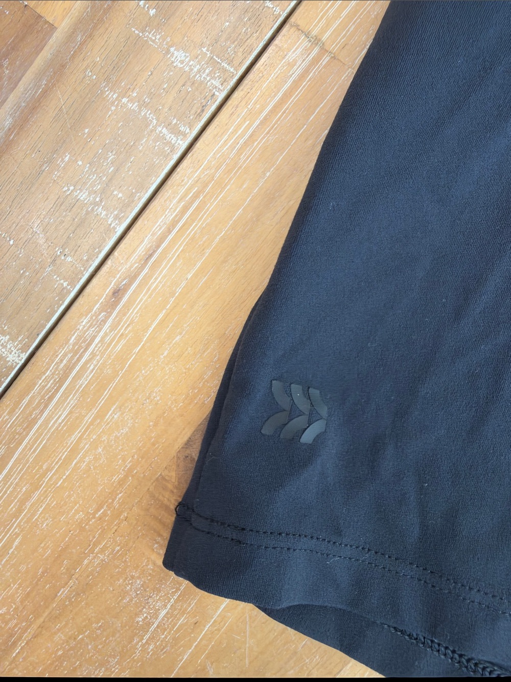 all in motion Black and White Square-Trim Crop Tank - Picture 3 of 5